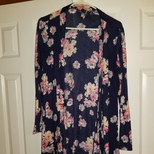 Aerie brand navy floral robe